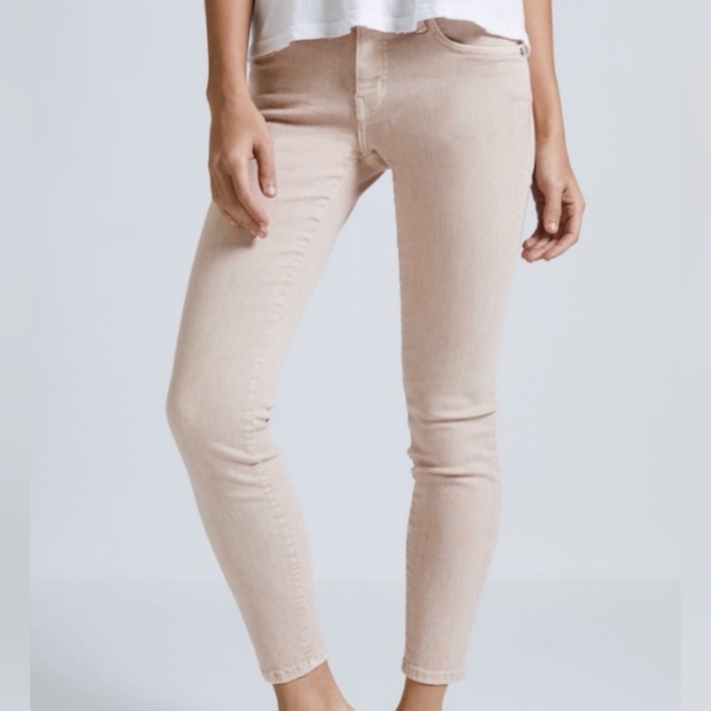Current/Elliott The Stiletto Skinny Ankle Jeans in Rose Dust Size 27